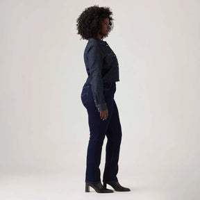 Calça Jeans 724 High Rise Straight Lavagem Escura Levi’s
