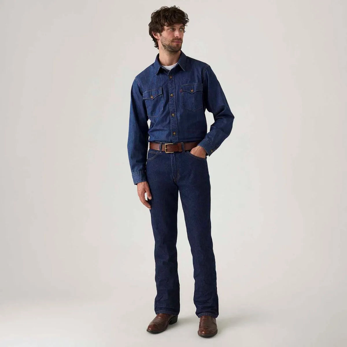 Calça Jeans 537 Western Bootcut Lavagem Escura Levi’s