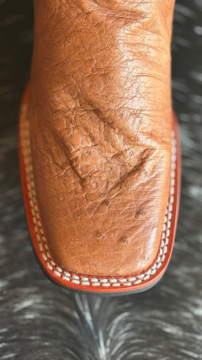 Bota Texana Masculina Jácomo Bico Quadrado Cano Médio Couro Ref:40002/PGD