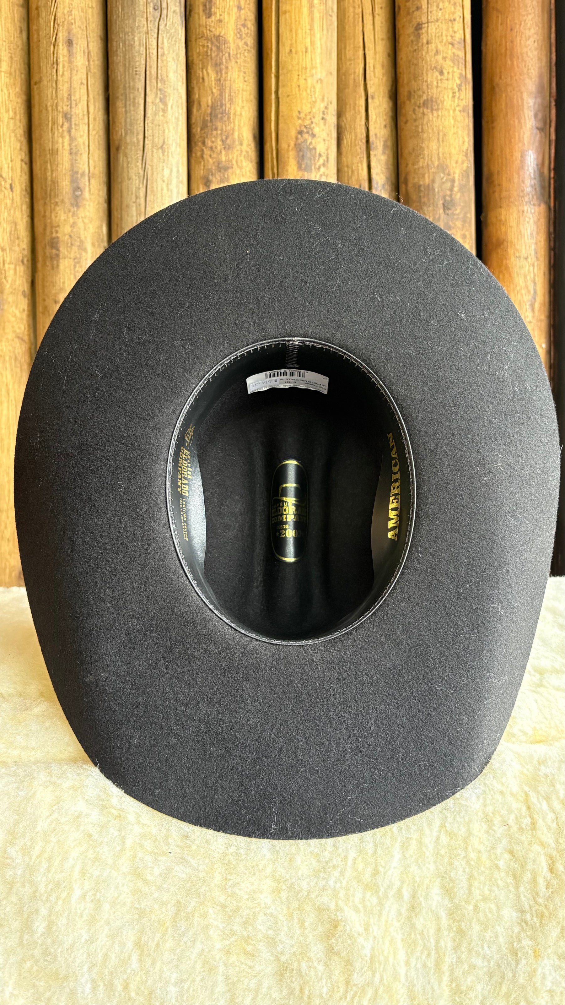 Chapéu Eldorado Americano Nashville Aba 10.5 Lã Preto Ref:EC381