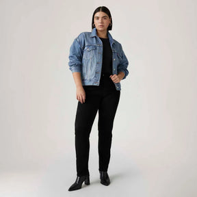 Calça Jeans 724 High Rise Straight Preta Levi’s