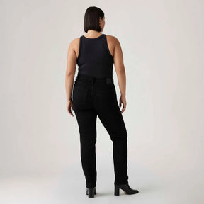 Calça Jeans 724 High Rise Straight Preta Levi’s